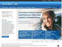 Tablet Screenshot of citibankatwork.com